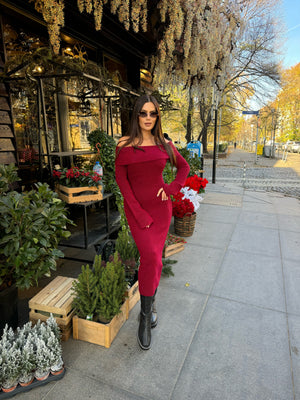 Tiffany Glow – Long Knitted Bodycon Dress