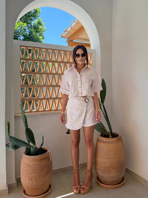 MARBELLA SET – Cămașă și Fustă-Pantalon