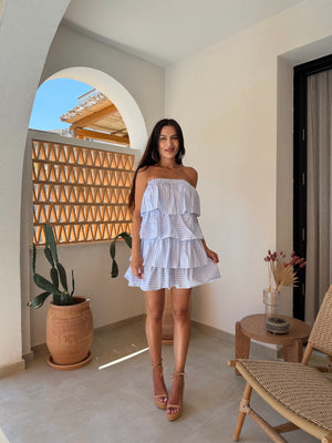 PINK RUFFLE DRESS