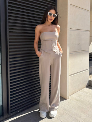 SET MOCHA CORSET – Bustieră și pantaloni