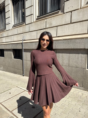 SET PARIS PLEATS – set tricotat din două piese