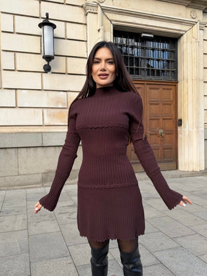 NOVA CURVE NUDE – bodycon dress in beige