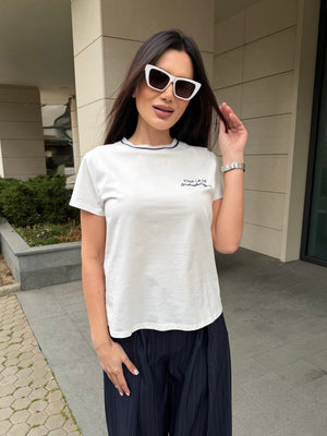 C’EST LA VIE TEE - Tricou cu imprimeu
