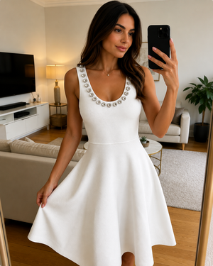 CRYSTAL KNIT DRESS