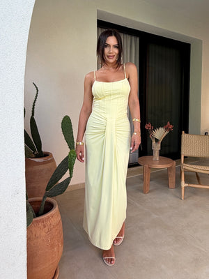 AURA DRAPE MAXI DRESS