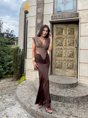 ALLURE – Draped Maxi Dress