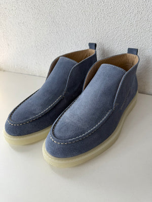 Denim Walk - Mocasini din piele întoarsă naturală