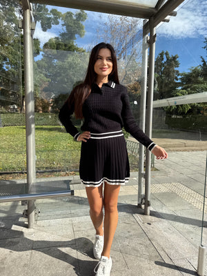 TENNIS CLUB SET – set tricotat din două piese