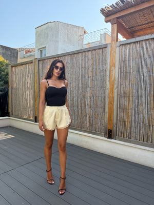 LACE SATIN SHORTS
