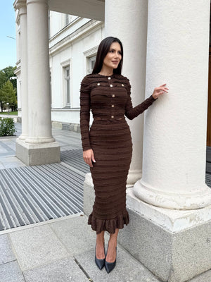 VIENNA BROWN SET – Set din două piese