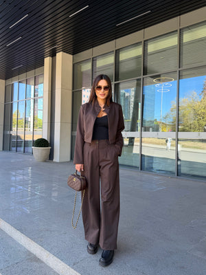 LONDON BARREL-LEG TROUSERS – pantaloni cu croială balon